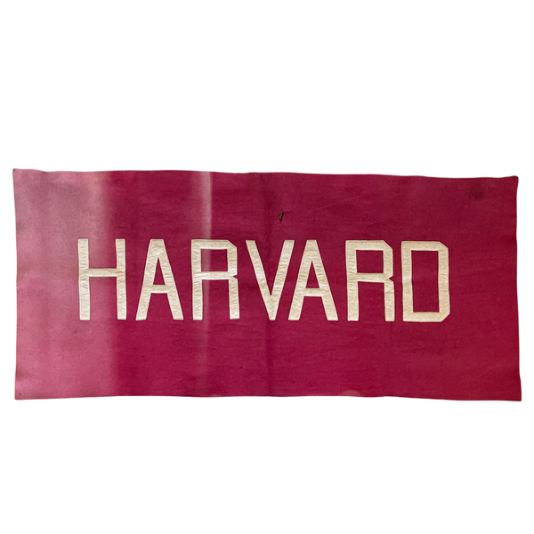 Antique Banner - Harvard University Crimson