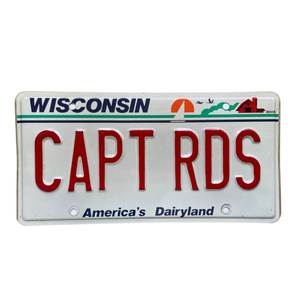 Wisconsin “CAPT RDS” Vanity License Plate