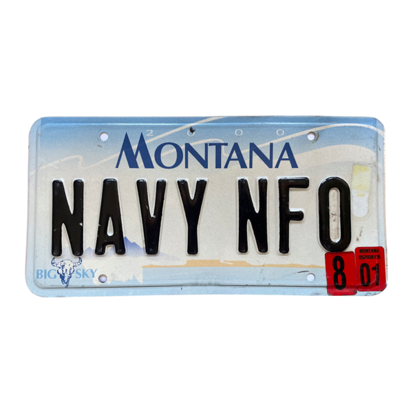 Vanity License Plate - NAVY NFO