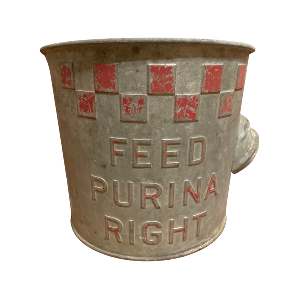 Purina One-Gallon Metal Dry Feed Bucket