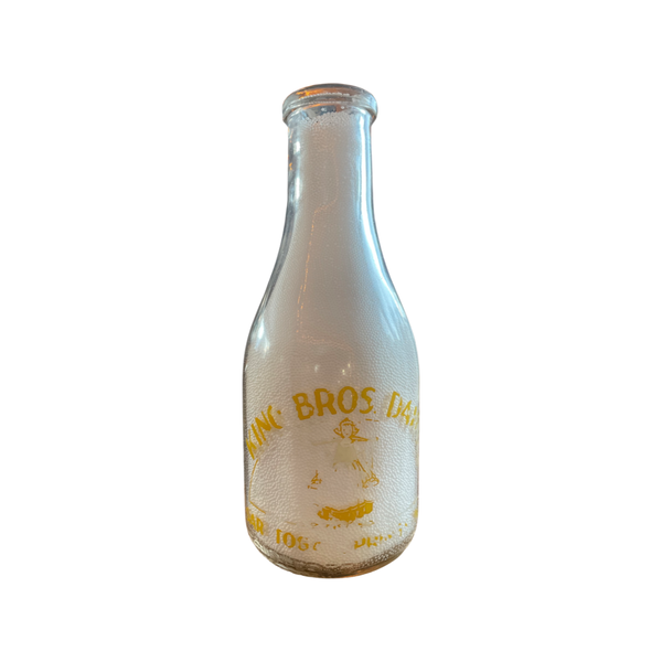 King Brothers Milk Bottle (Reverse)