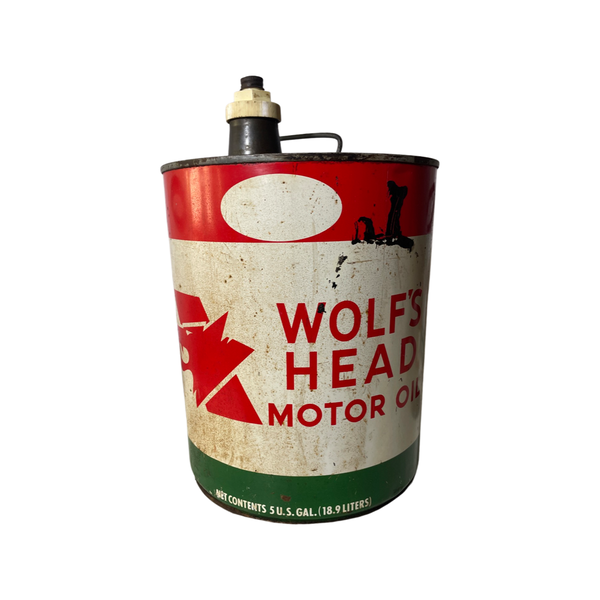 Wolf's Head Oil Can (Reverse)