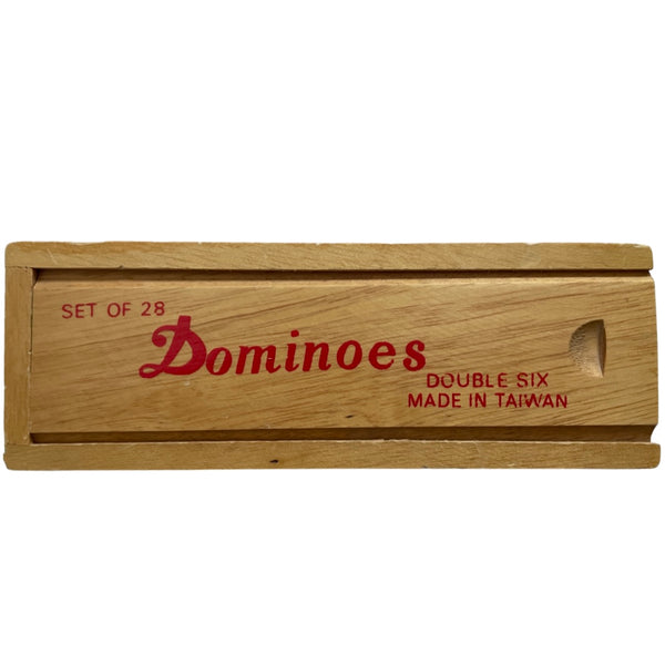 Ivory-Colored Vintage Dominoes Game Set