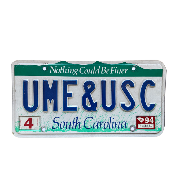 Vanity License Plate - UME&USC