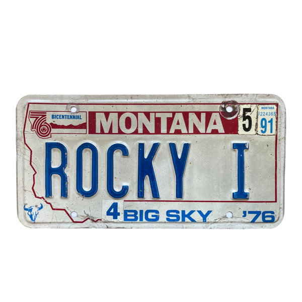 Vanity License Plate - ROCKY I