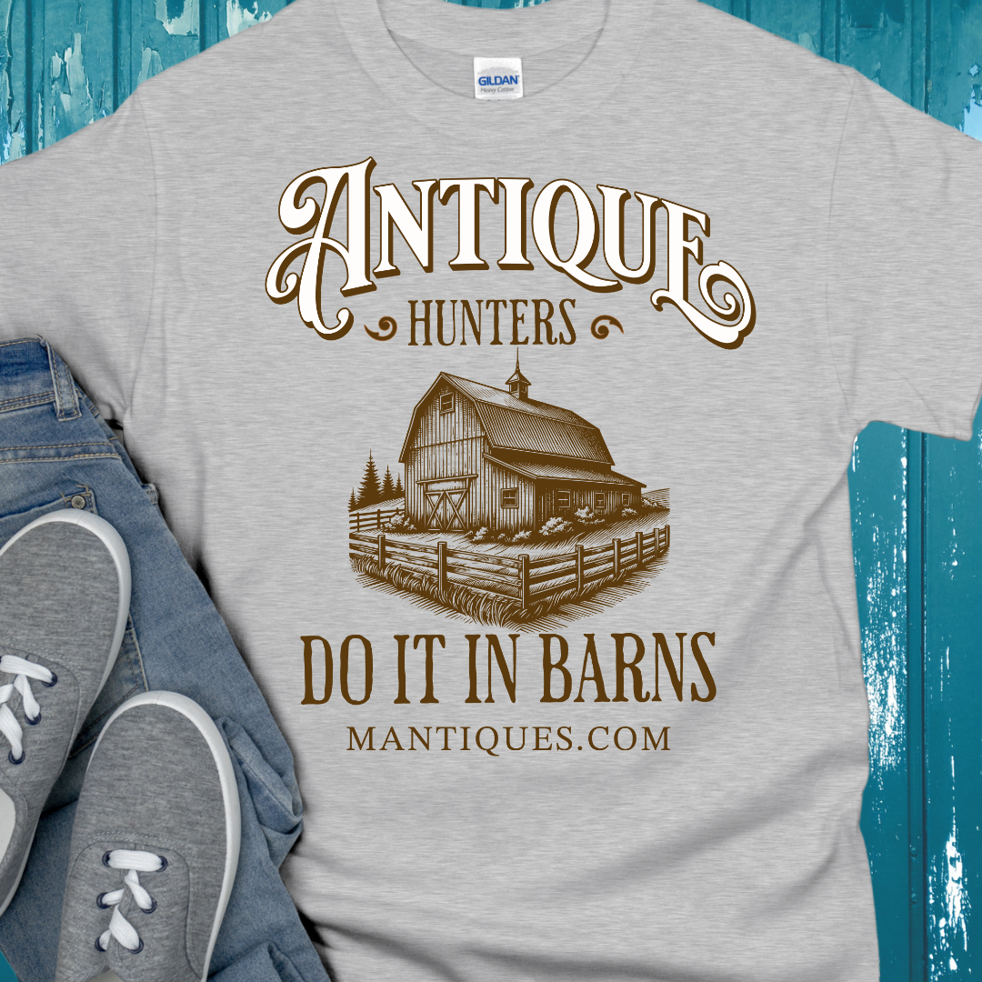 Tri-Blend Unisex T-Shirt |  Mantiques |  Antique Hunters Do It In Barns
