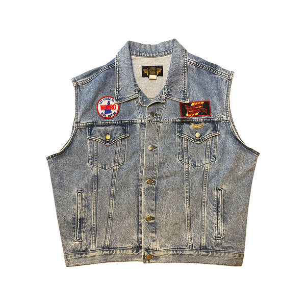 Vintage Denim Vest - Harley Davidson