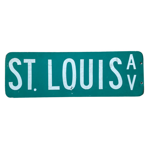 Vintage St. Louis (Saint Louis) Street Sign