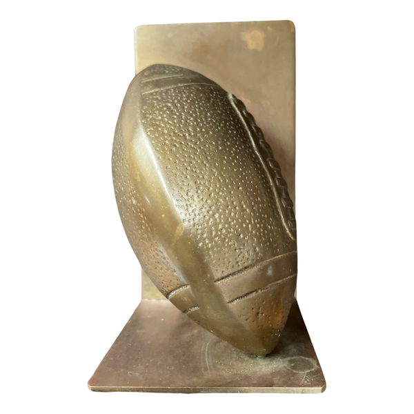 Rare Vintage Brass Football Bookend