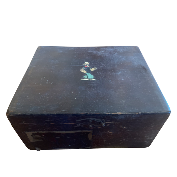 Vintage Wooden Popeye Box