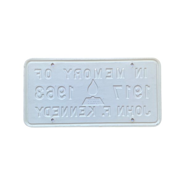 Rare John F. Kennedy Memorial Booster (Front) License Plate