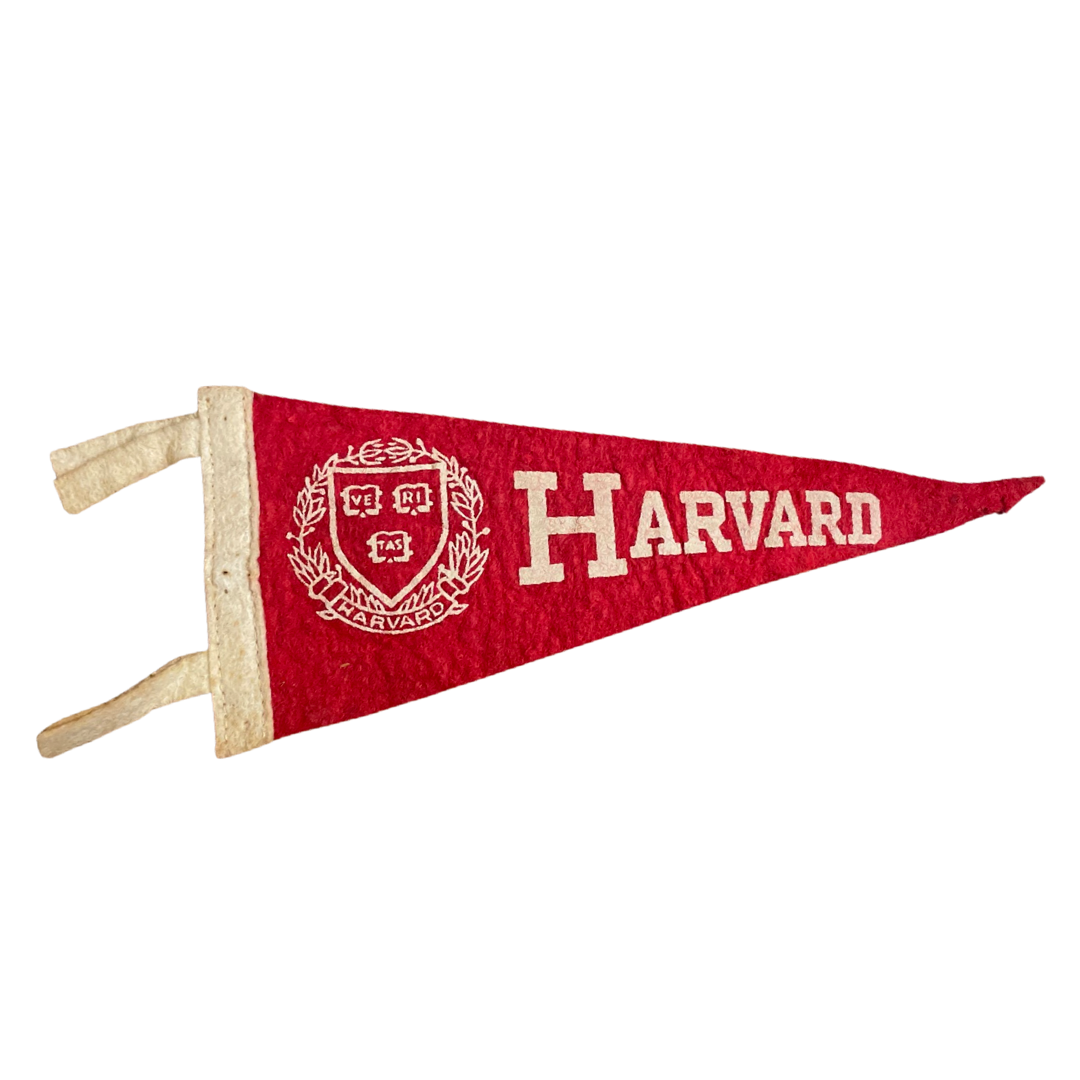 Vintage Pennant - Harvard University Crimson